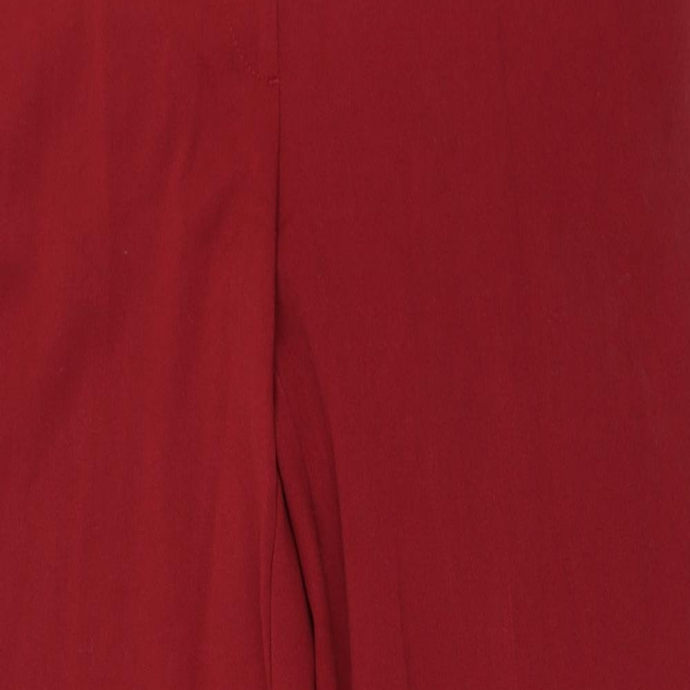 H&M Womens Red   Trousers  Size 14 L28 in