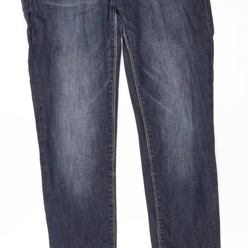 Skin Womens Blue  Denim Straight Jeans Size 32 in L32 in