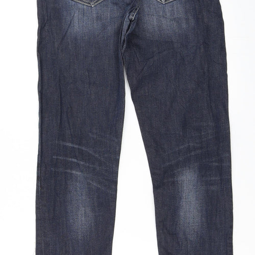 Skin Womens Blue  Denim Straight Jeans Size 32 in L32 in