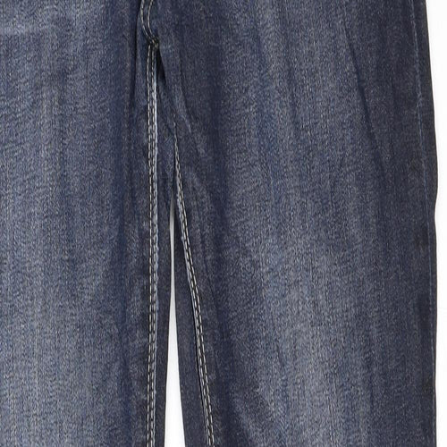 Skin Womens Blue  Denim Straight Jeans Size 32 in L32 in