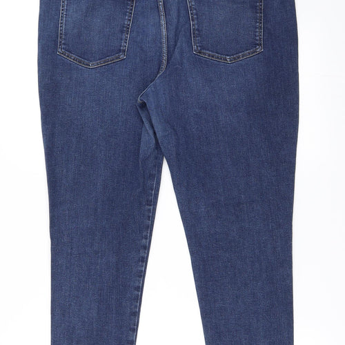 Marks and Spencer Womens Blue  Denim Skinny Jeans Size 18 L25 in