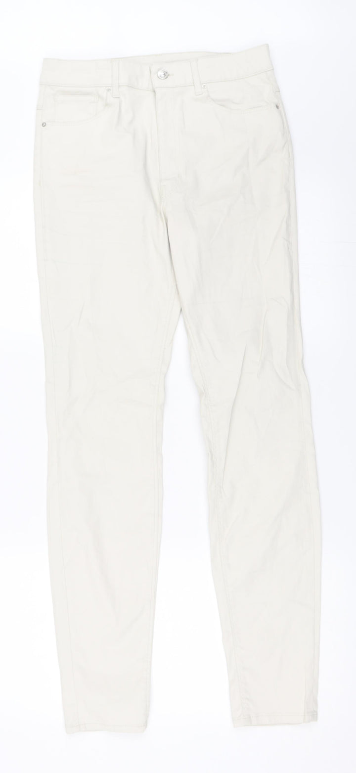 Zara Womens Beige Skinny Jeans Size 40 L30 in