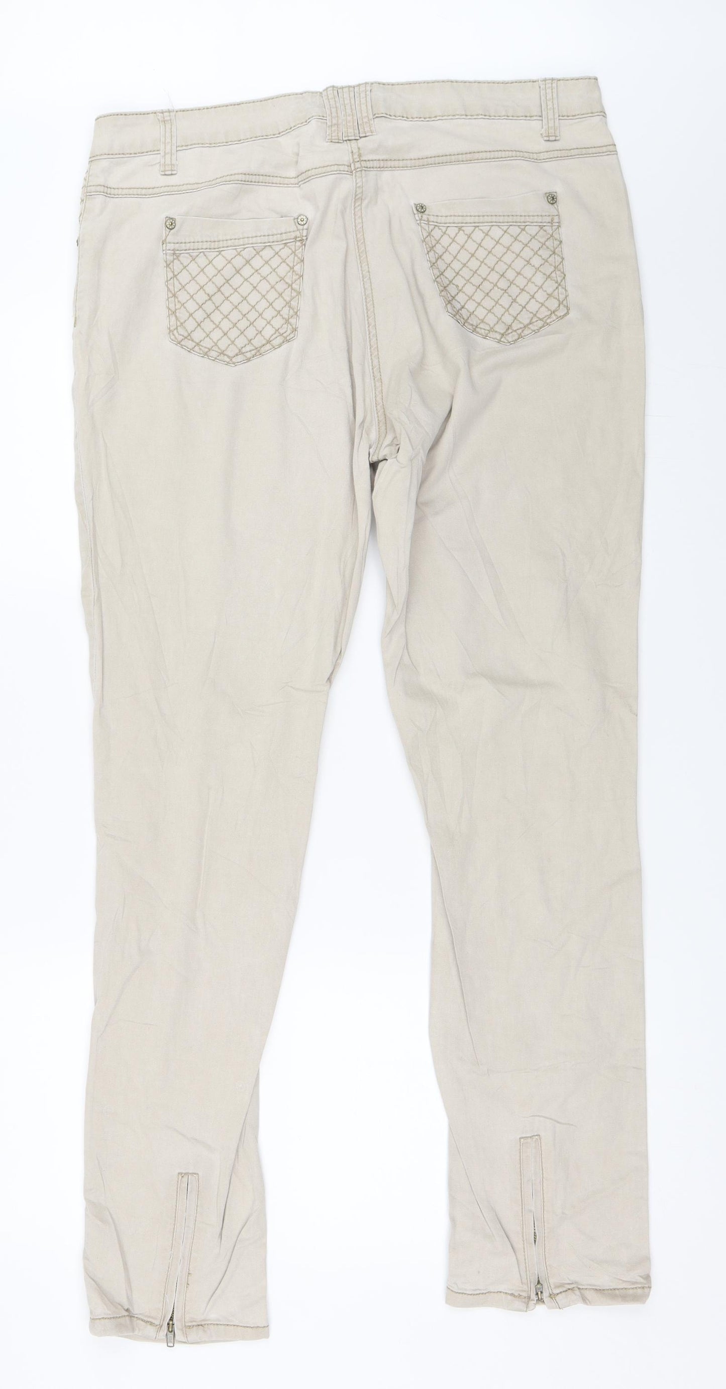 Gina Benotti Womens Beige   Straight Jeans Size 46 L31 in
