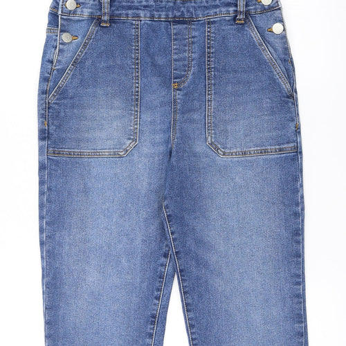 George Girls Blue  Denim Dungaree One-Piece Size 12-13 Years
