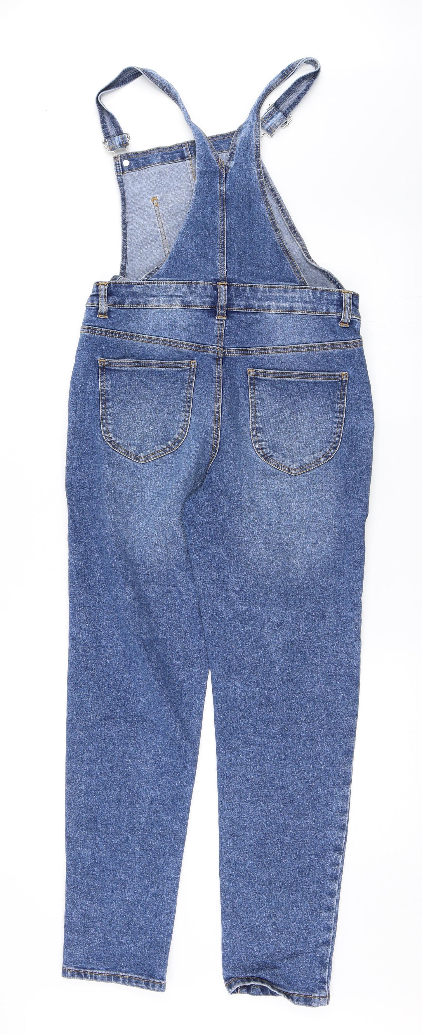 George Girls Blue  Denim Dungaree One-Piece Size 12-13 Years