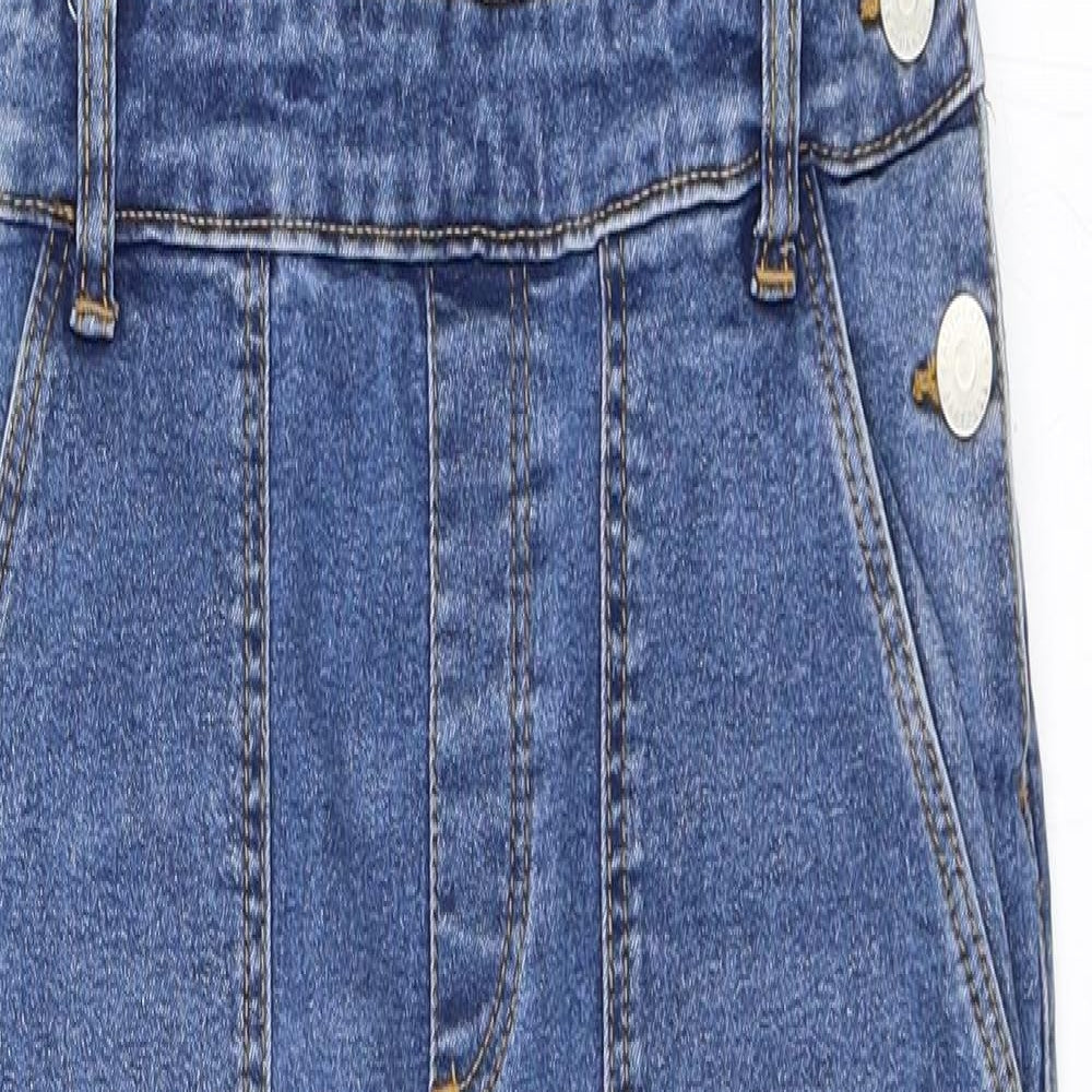 George Girls Blue  Denim Dungaree One-Piece Size 12-13 Years