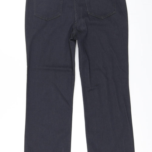 Marks and Spencer Womens Grey   Straight Jeans Size 12 L26 in