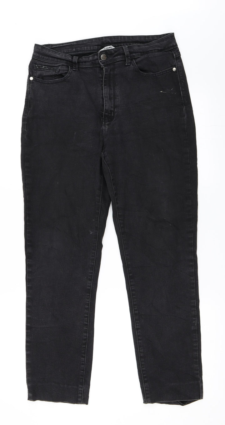 zavanna Womens Black Straight Jeans Size 42 L27 in