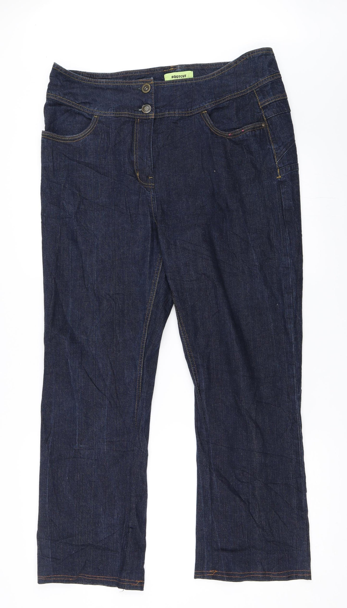 George Womens Blue  Denim Bootcut Jeans Size 18 L27 in