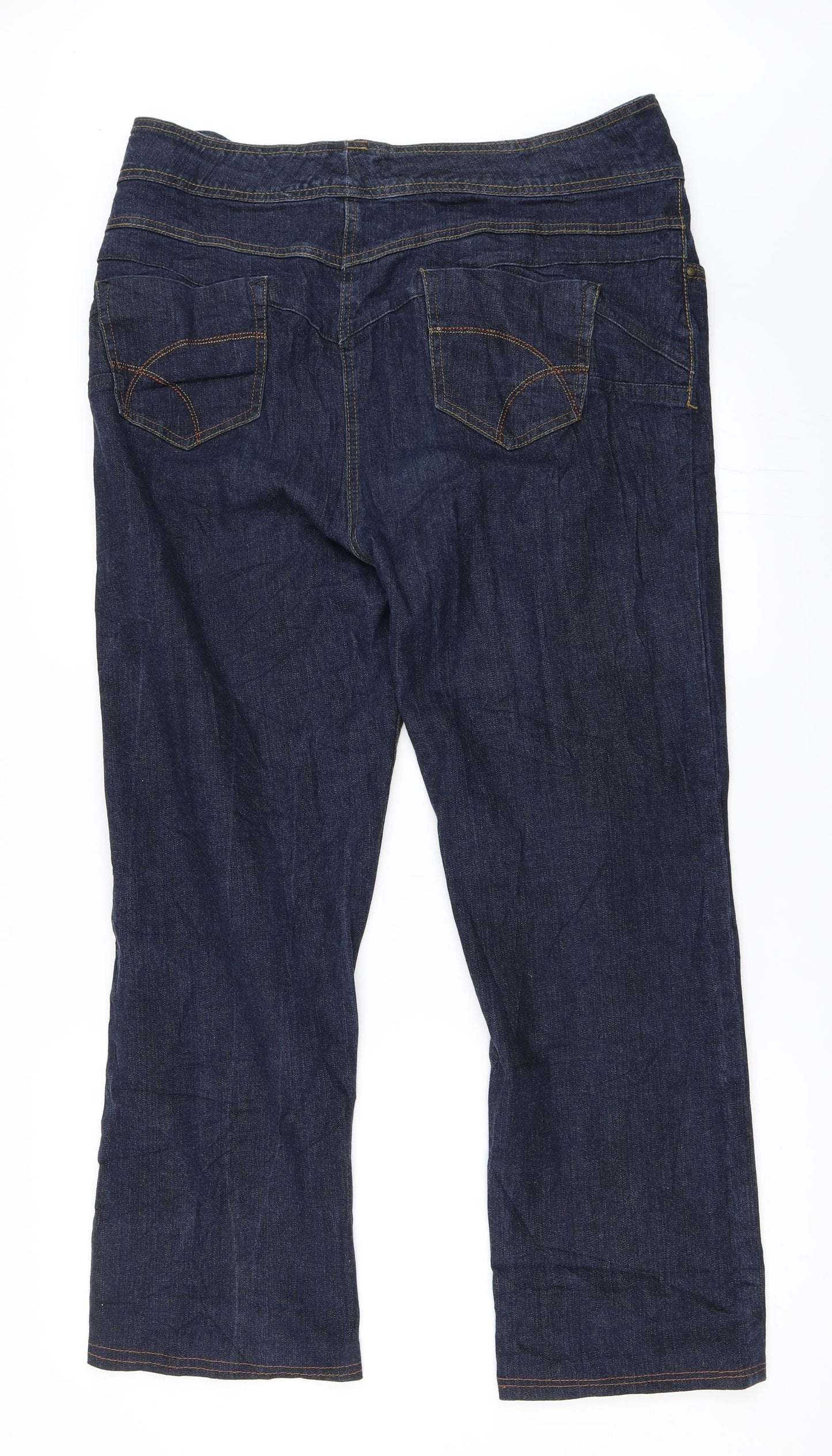 George Womens Blue  Denim Bootcut Jeans Size 18 L27 in