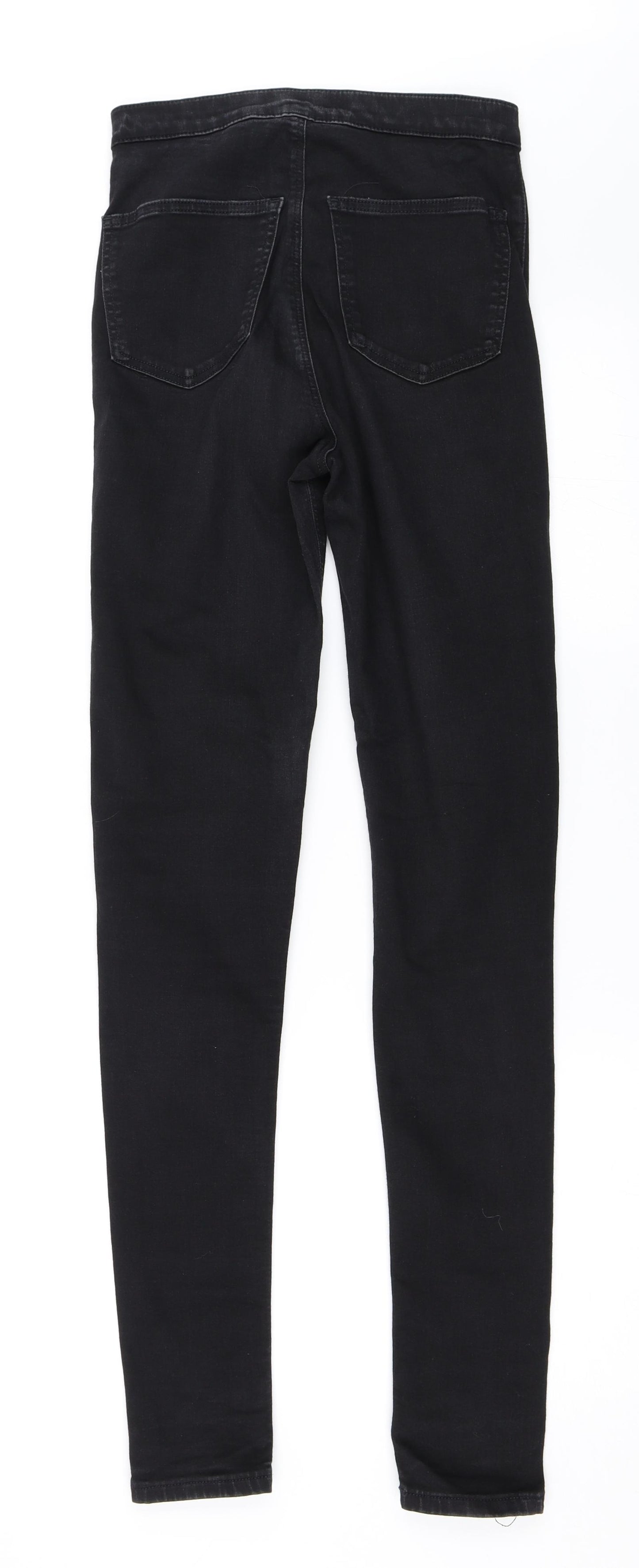 Topshop Womens Black  Denim Skinny Jeans Size 28 in L36 in - Joni jeans