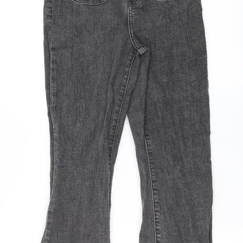 Marks and Spencer Womens Grey  Denim Straight Jeans Size 8 L24 in