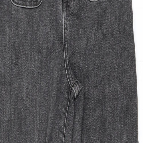 Marks and Spencer Womens Grey  Denim Straight Jeans Size 8 L24 in