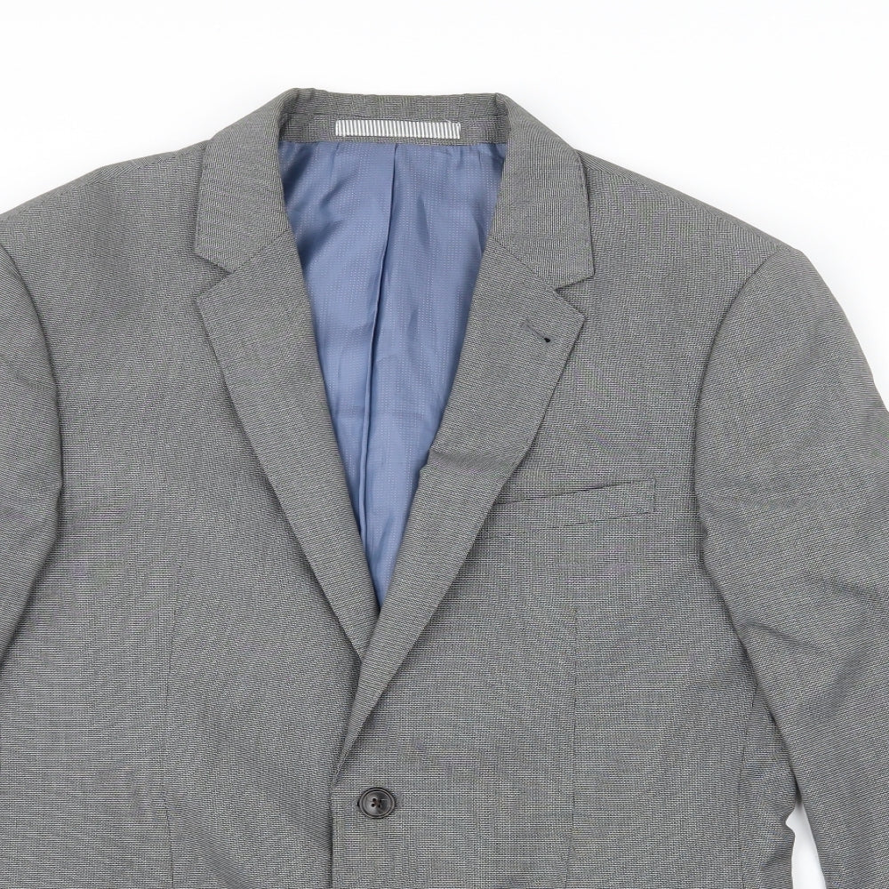 Burton Mens Grey   Jacket Suit Jacket Size 36