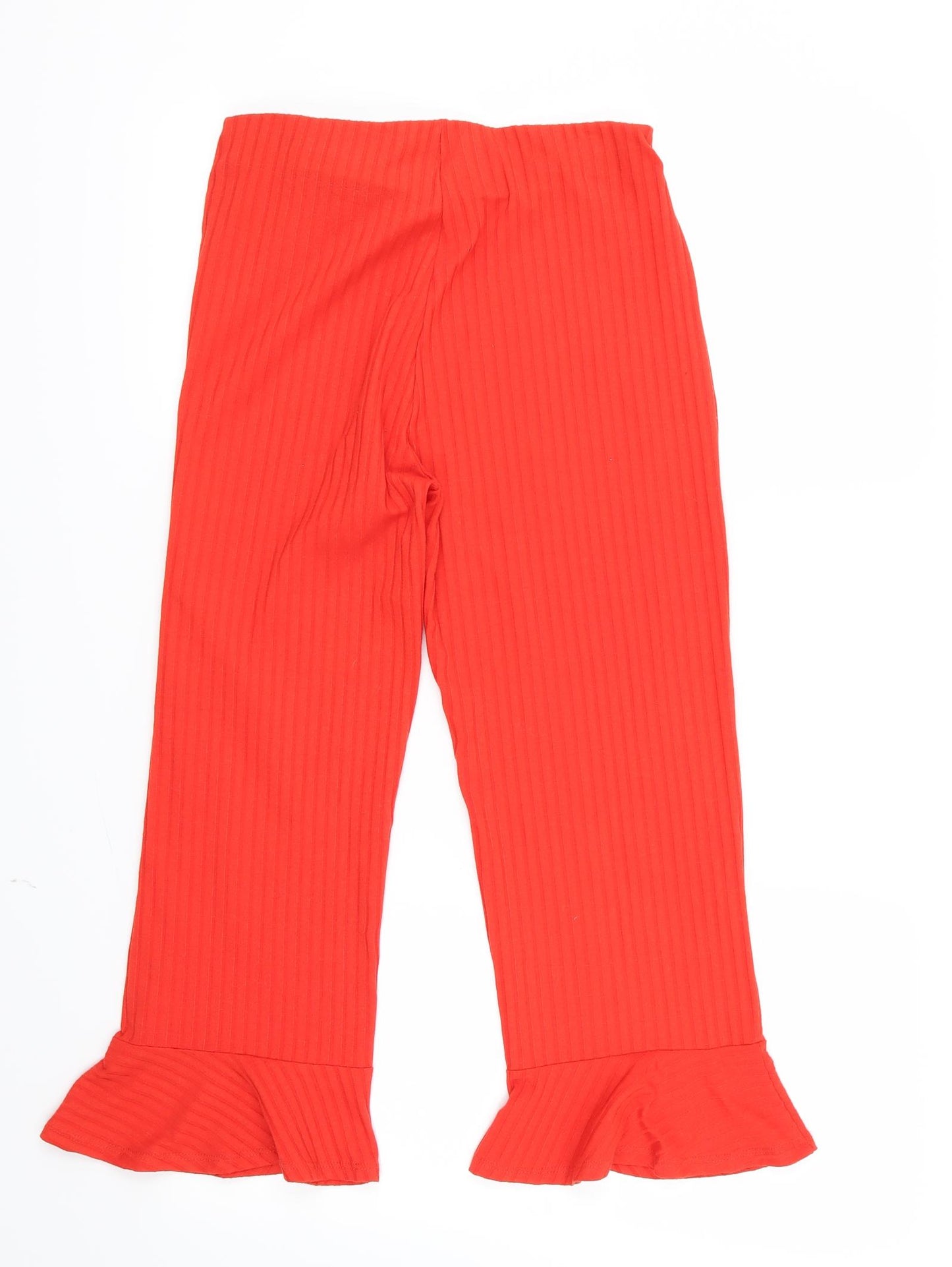 Zara Womens Red   Trousers  Size 6 L21.5 in