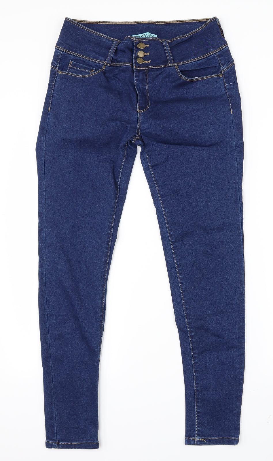 WAX JEAN Womens Blue  Denim Straight Jeans Size 30 in L28 in