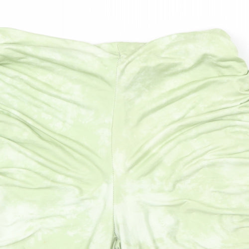 PRETTYLITTLETHING Womens Green   Sweat Shorts Size 6