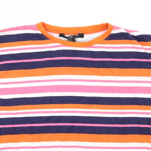 FOREVER 21 Mens Blue Striped   T-Shirt Size M