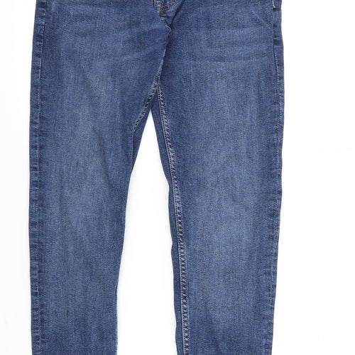 Denim Co. Mens Blue  Denim Straight Jeans Size 28 in L28 in