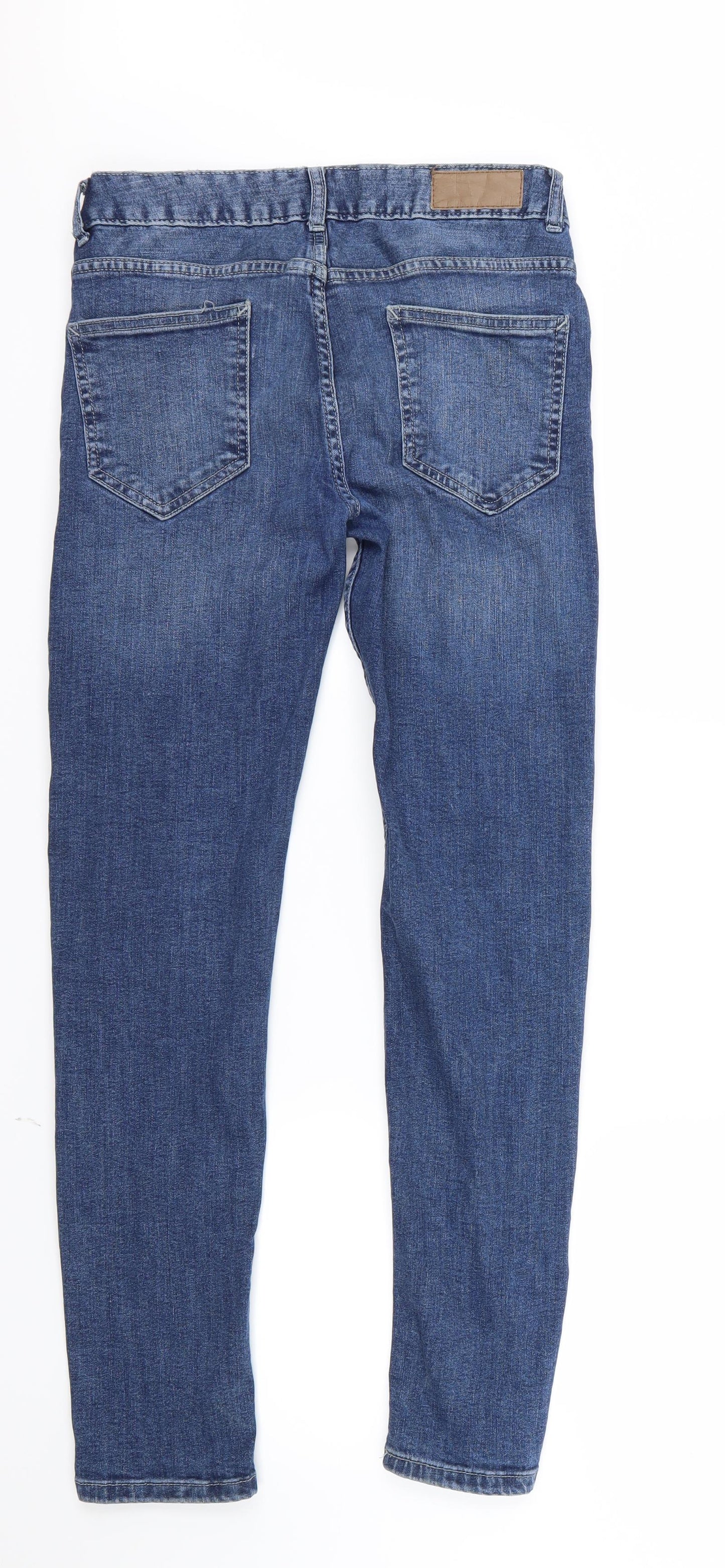 Denim Co. Mens Blue  Denim Straight Jeans Size 28 in L28 in