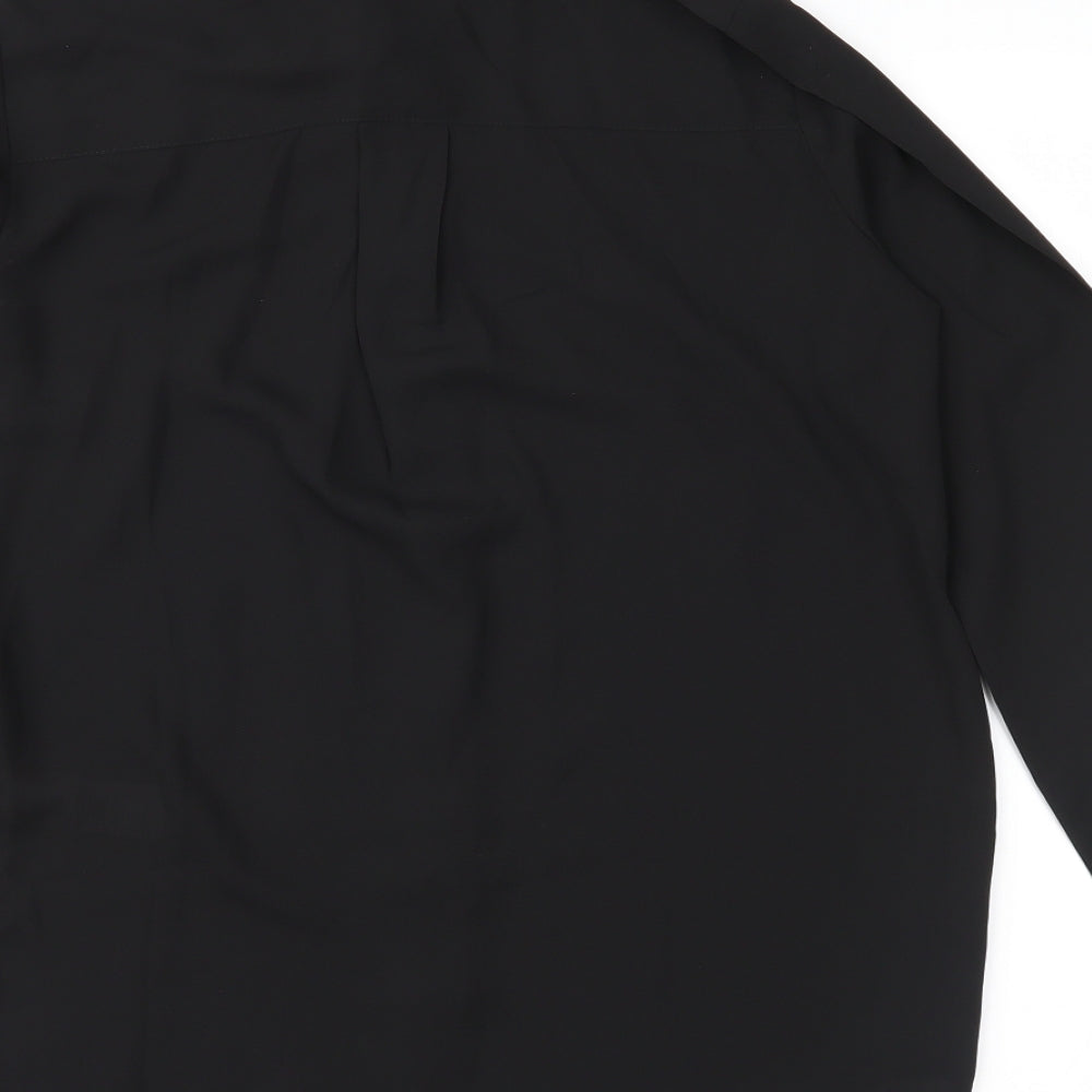 New Look Womens Black   Basic Button-Up Size 6