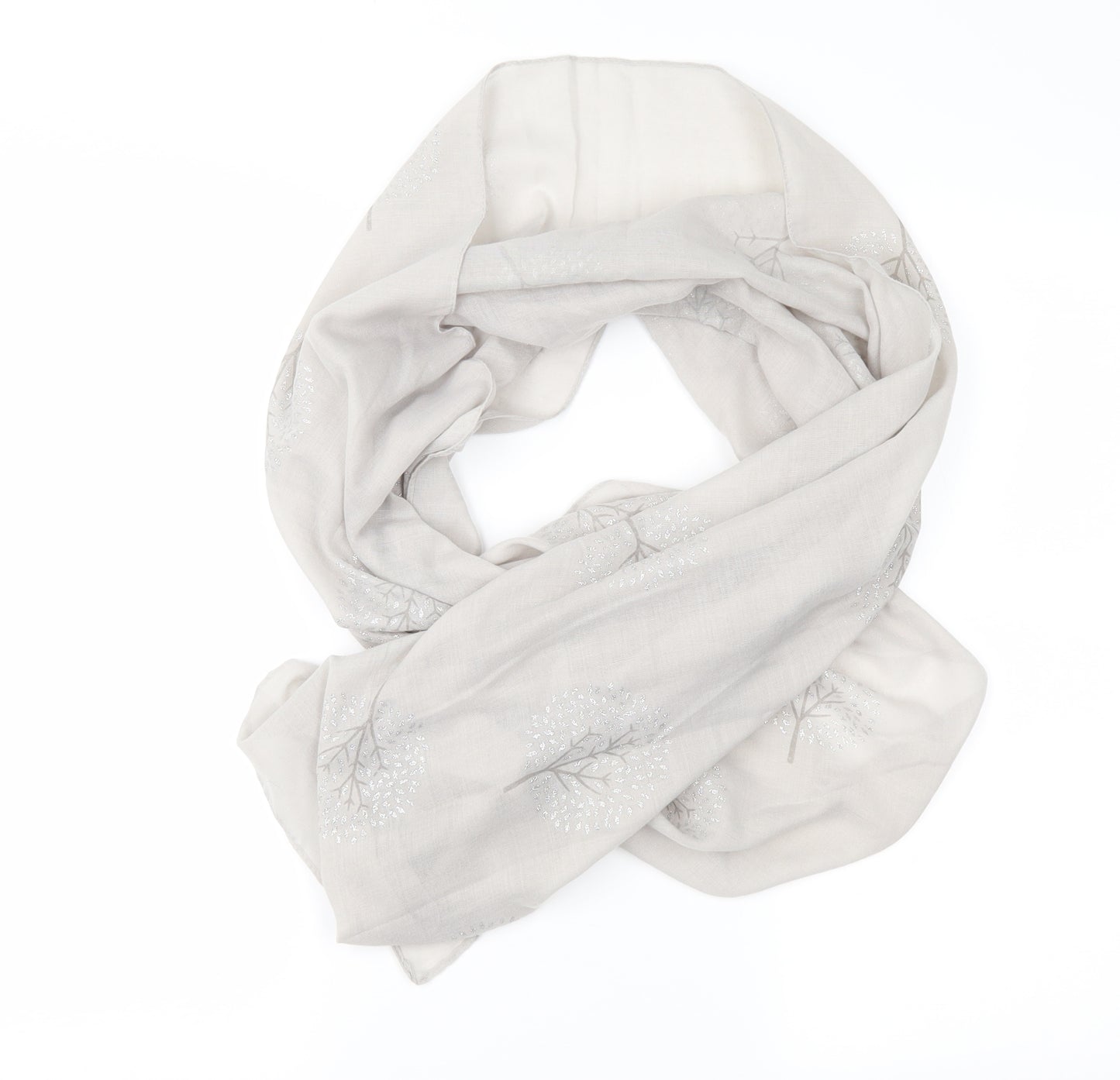 Preworn Womens Grey Geometric   Shawl/Wrap