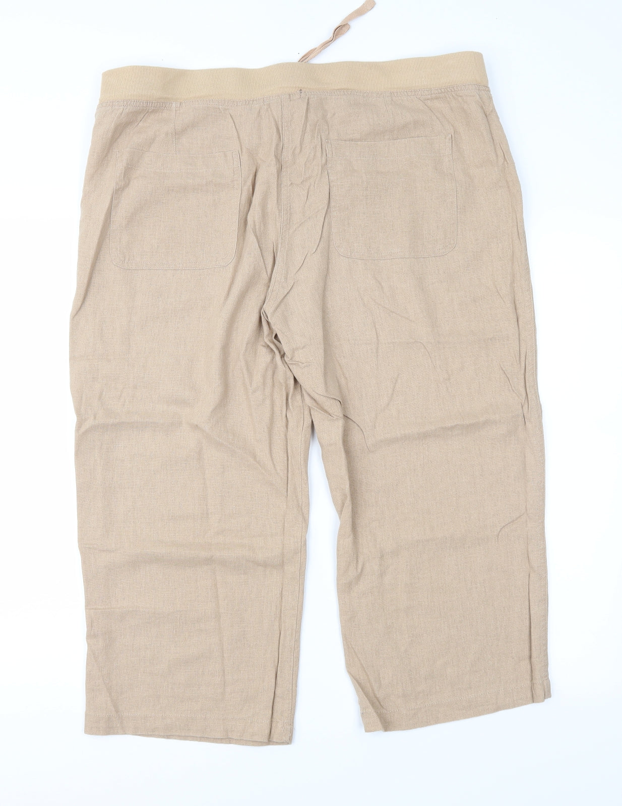 Mystify Womens Brown   Cropped Trousers Size 18 L21 in