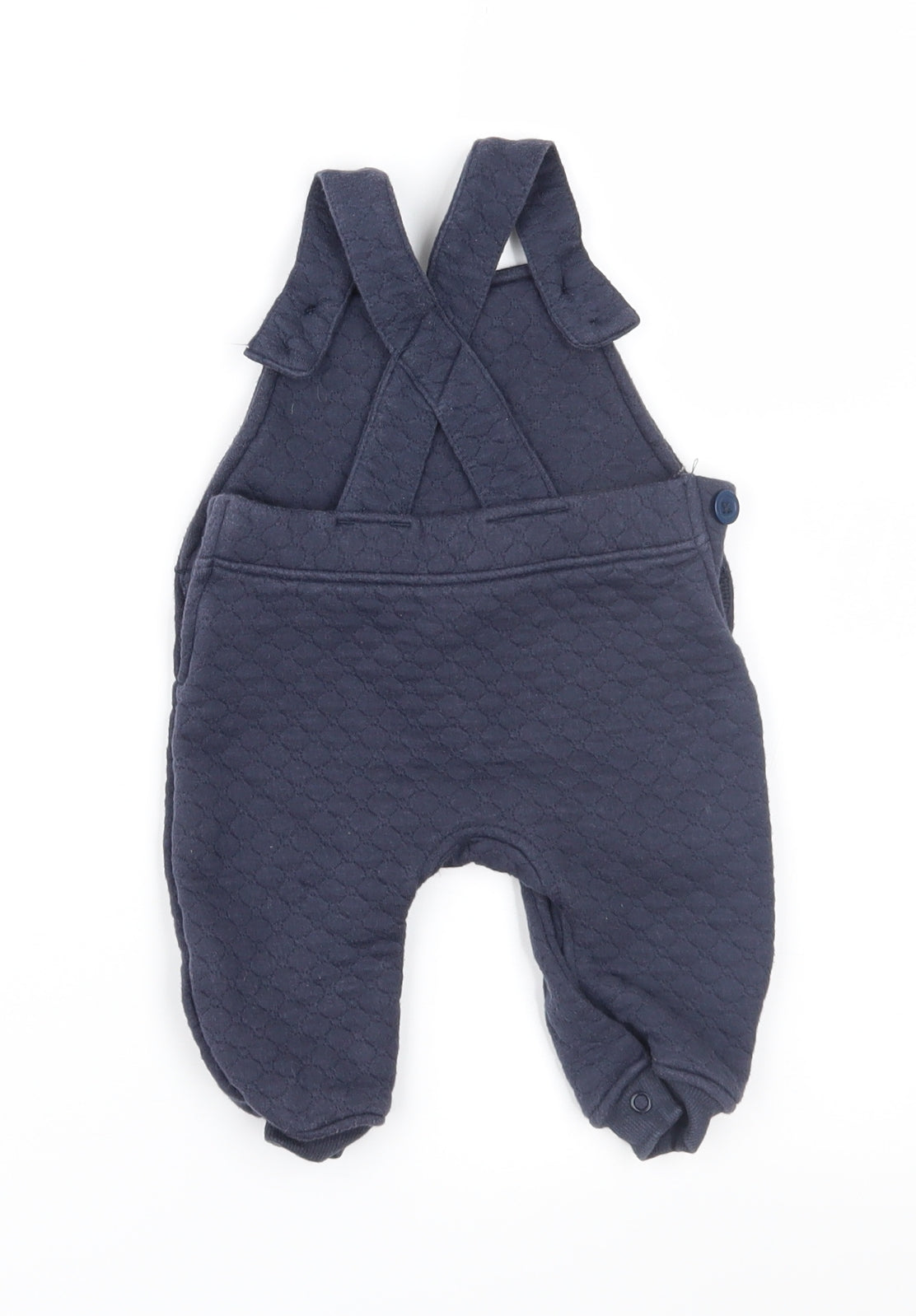 Matalan Baby Blue  Jersey Dungaree One-Piece Size 3-6 Months