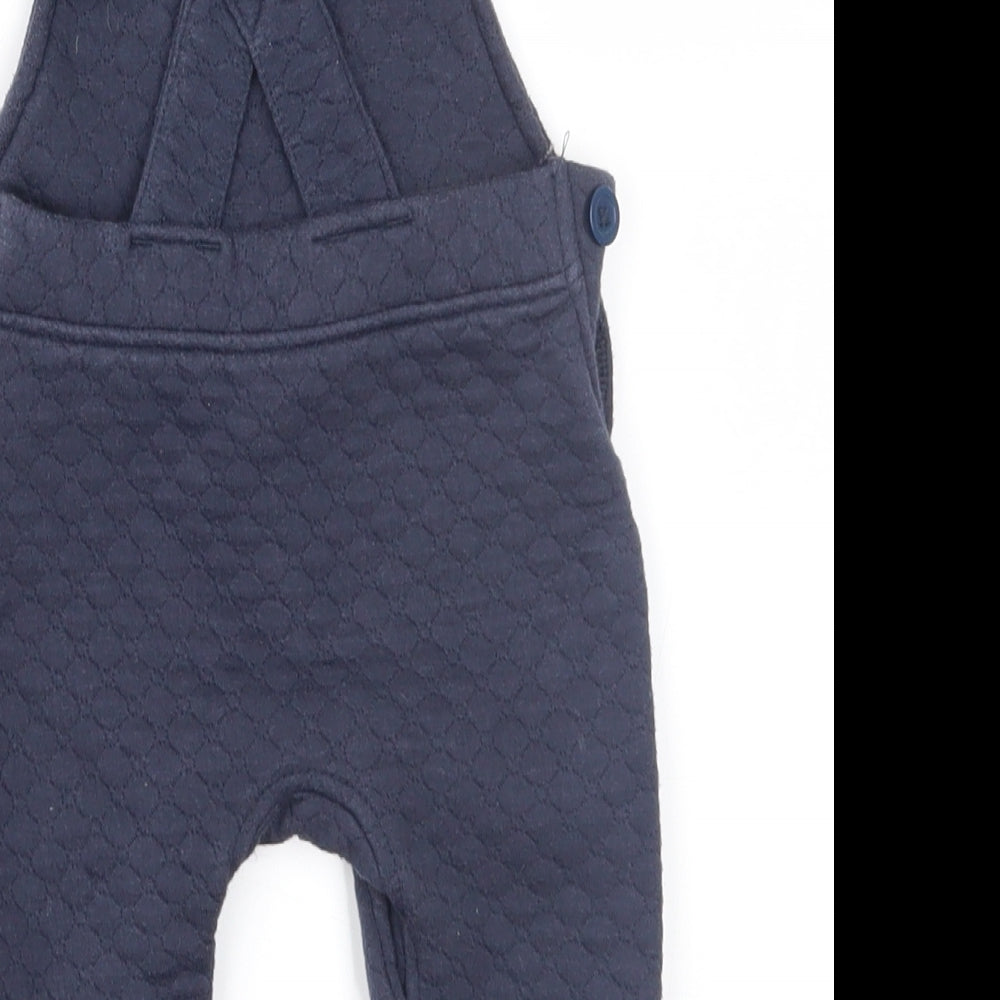 Matalan Baby Blue  Jersey Dungaree One-Piece Size 3-6 Months