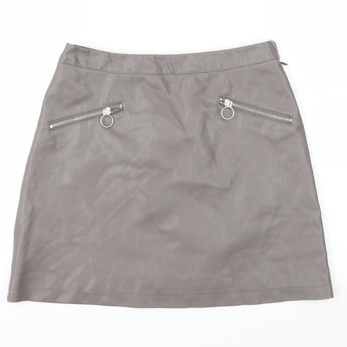 Primark Womens Brown   A-Line Skirt Size 8