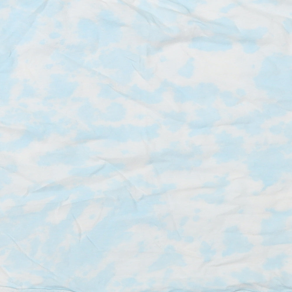 New Look Girls Blue Camouflage Jersey Basic T-Shirt Size 14-15 Years