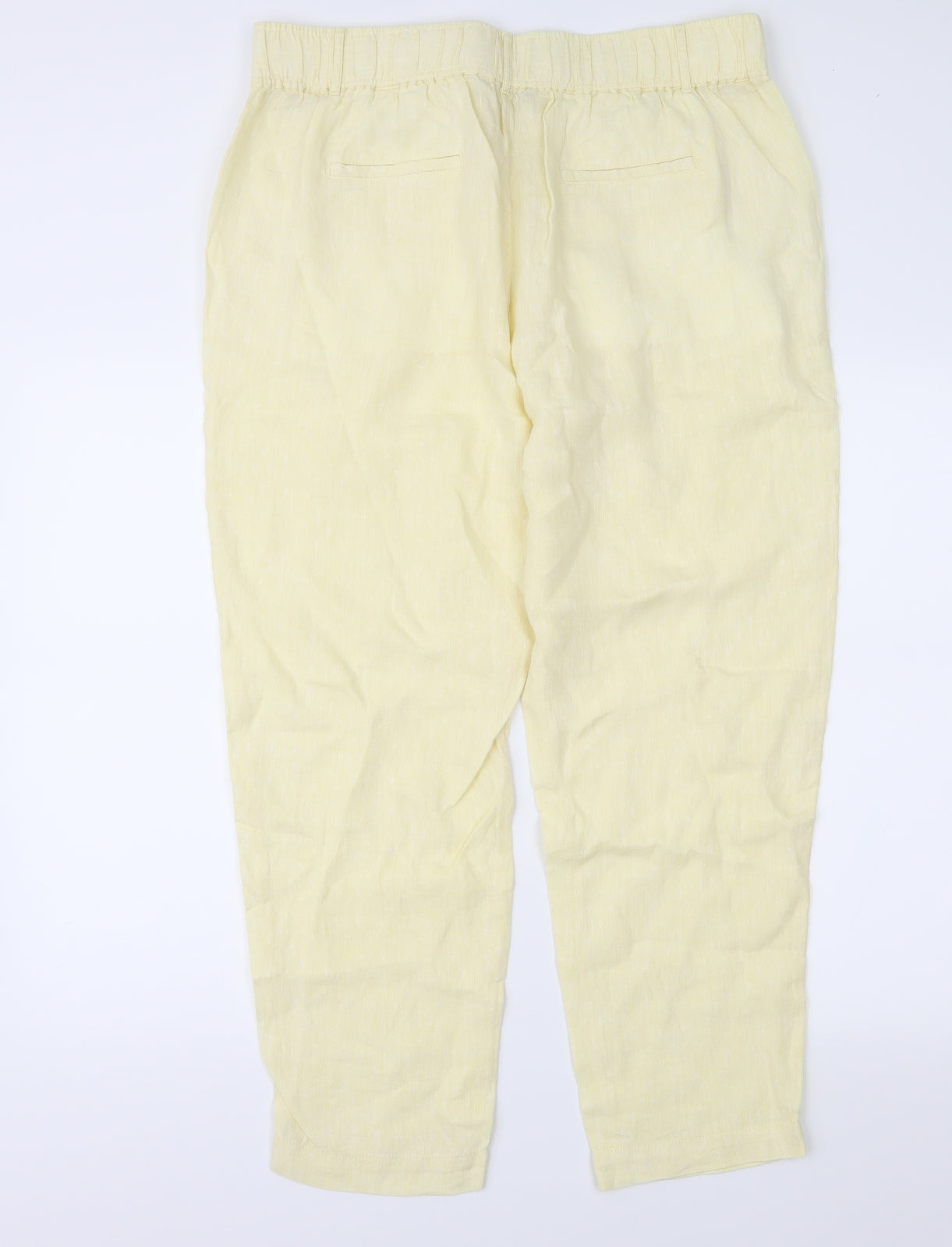 Marks and Spencer Womens Yellow   Trousers  Size 16 L27 in