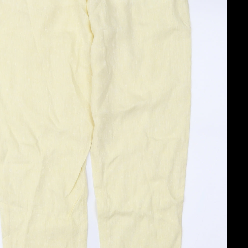 Marks and Spencer Womens Yellow   Trousers  Size 16 L27 in