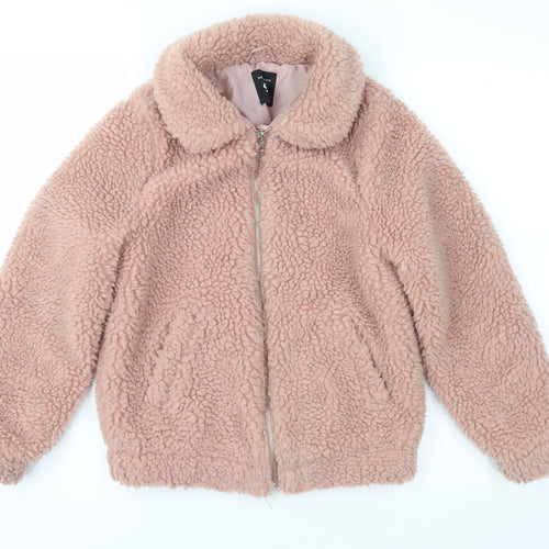 New Look Girls Pink  Fleece Jacket  Size 9 Years