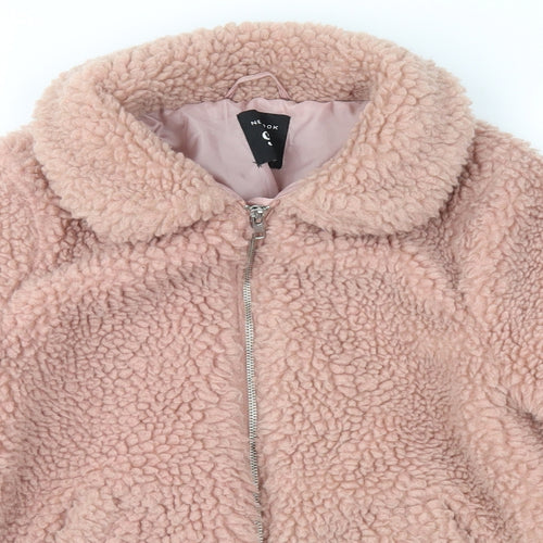 New Look Girls Pink  Fleece Jacket  Size 9 Years