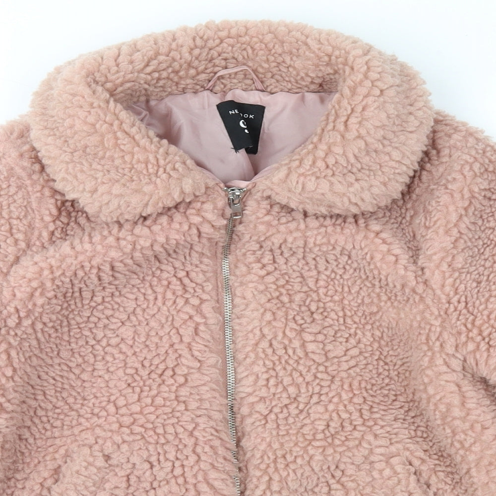New Look Girls Pink  Fleece Jacket  Size 9 Years