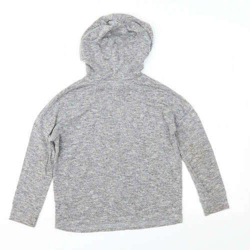 Matalan Girls Grey   Pullover Hoodie Size 8 Years