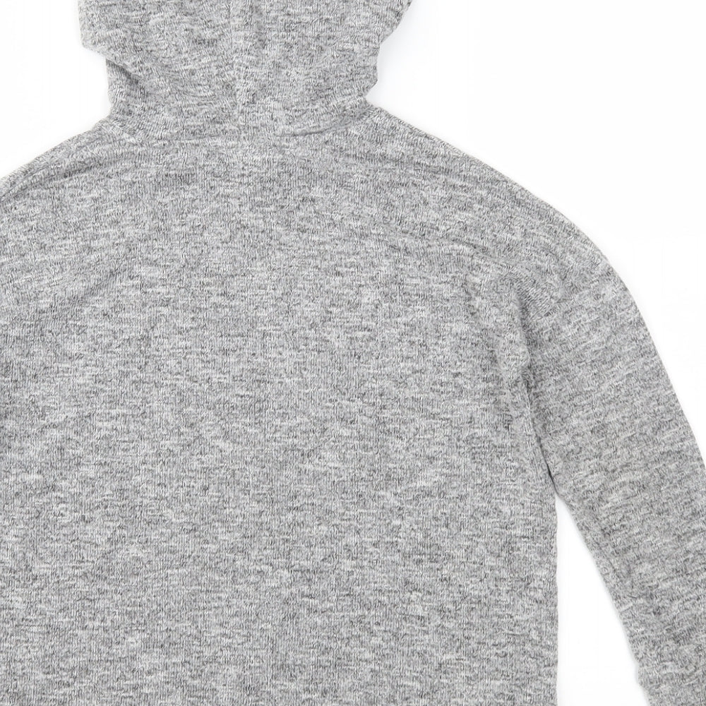 Matalan Girls Grey   Pullover Hoodie Size 8 Years