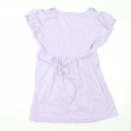 Papaya Womens Purple  Jersey Basic Blouse Size 14