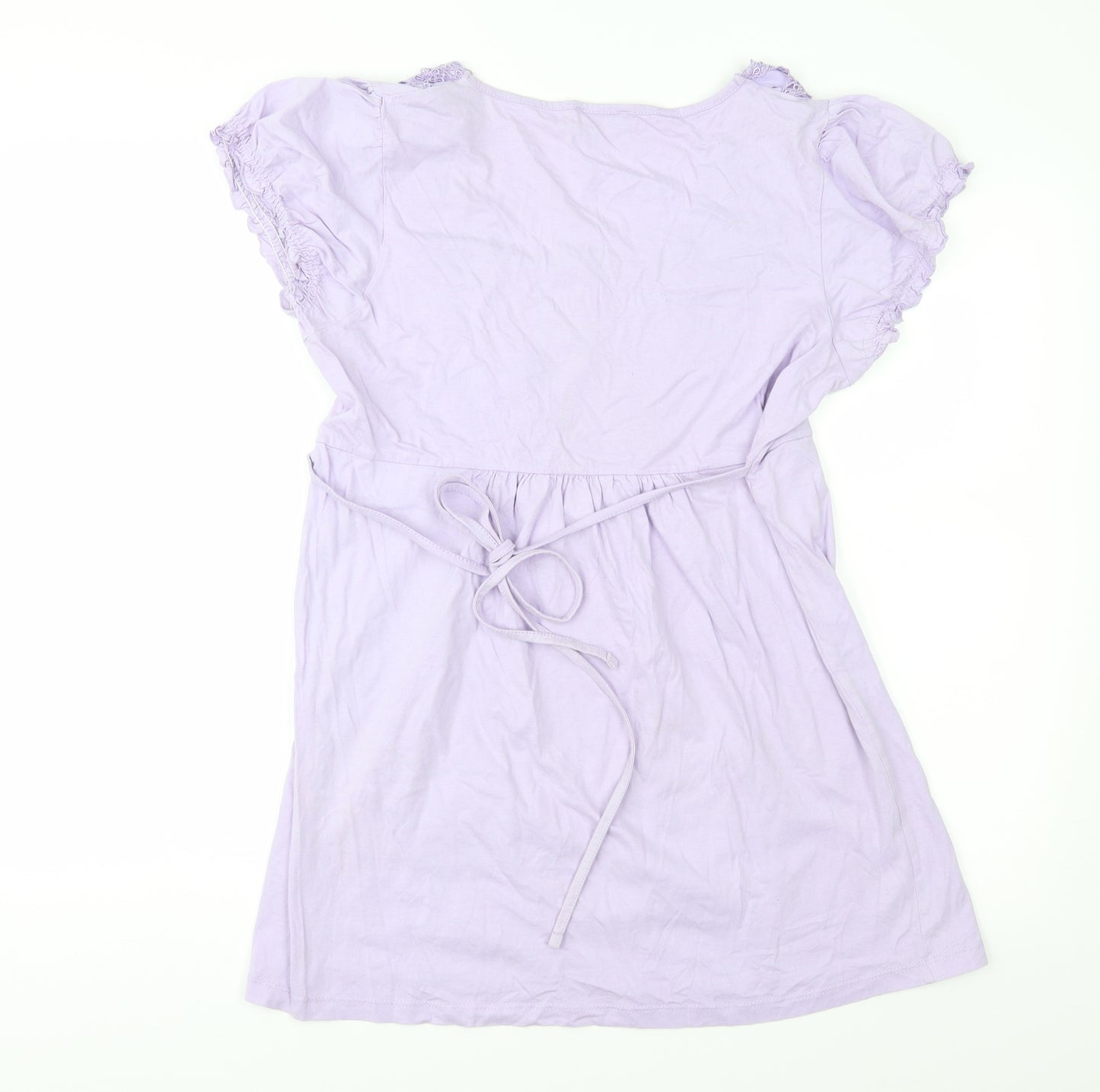 Papaya Womens Purple  Jersey Basic Blouse Size 14