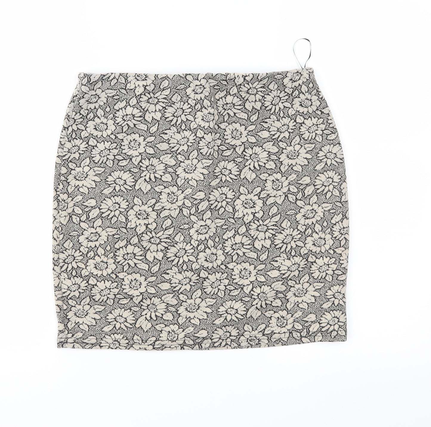 New Look Womens Brown Floral  Straight & Pencil Skirt Size 12