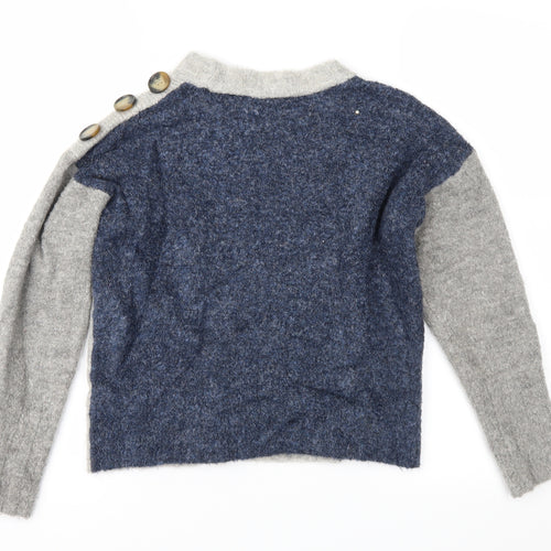 Marks and Spencer Womens Grey  Knit Pullover Jumper Size S