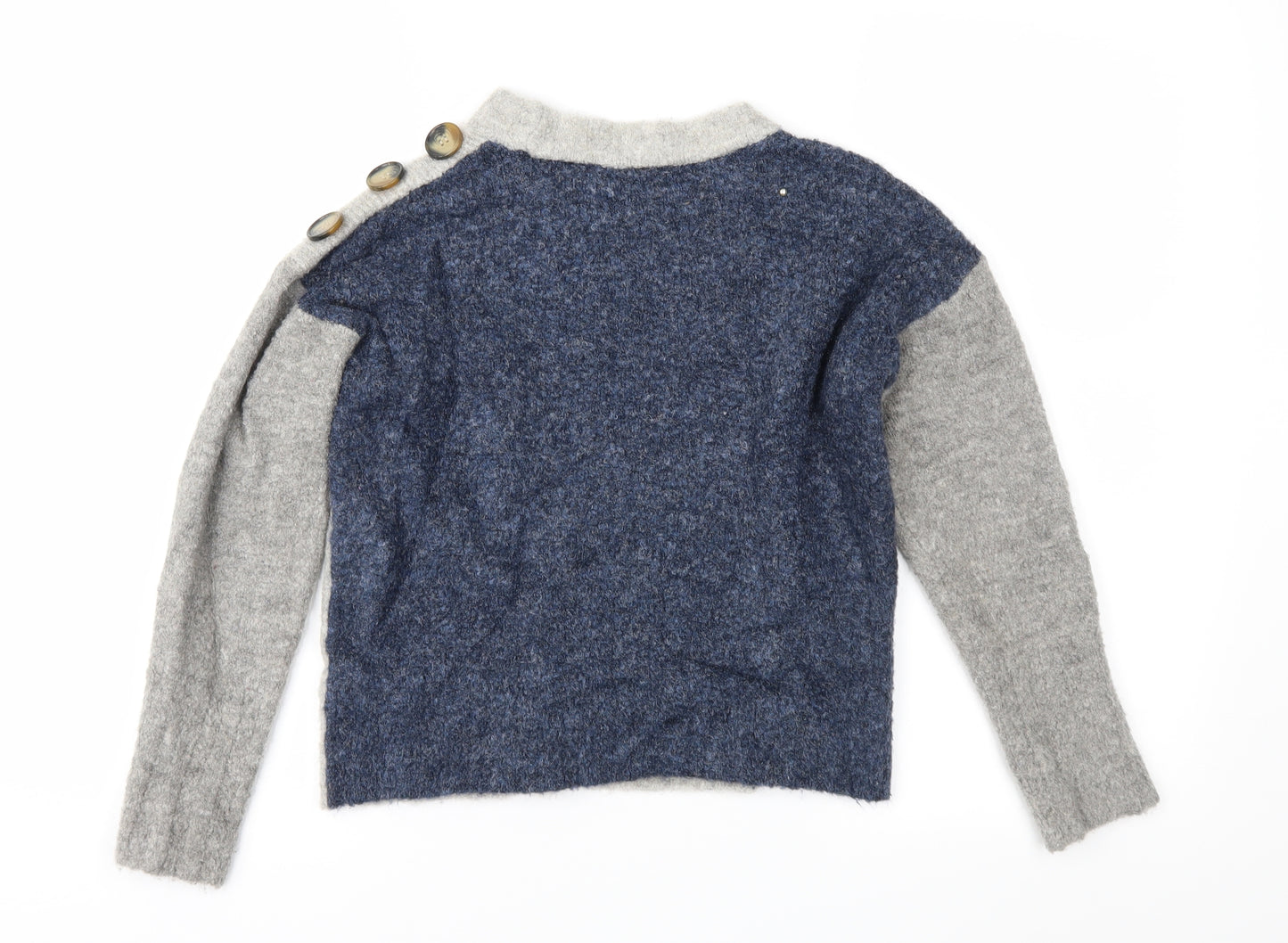 Marks and Spencer Womens Grey  Knit Pullover Jumper Size S
