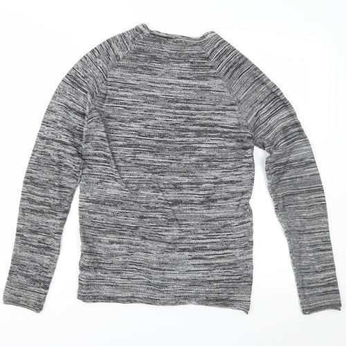 rimark Mens Grey  Knit Pullover Jumper Size S