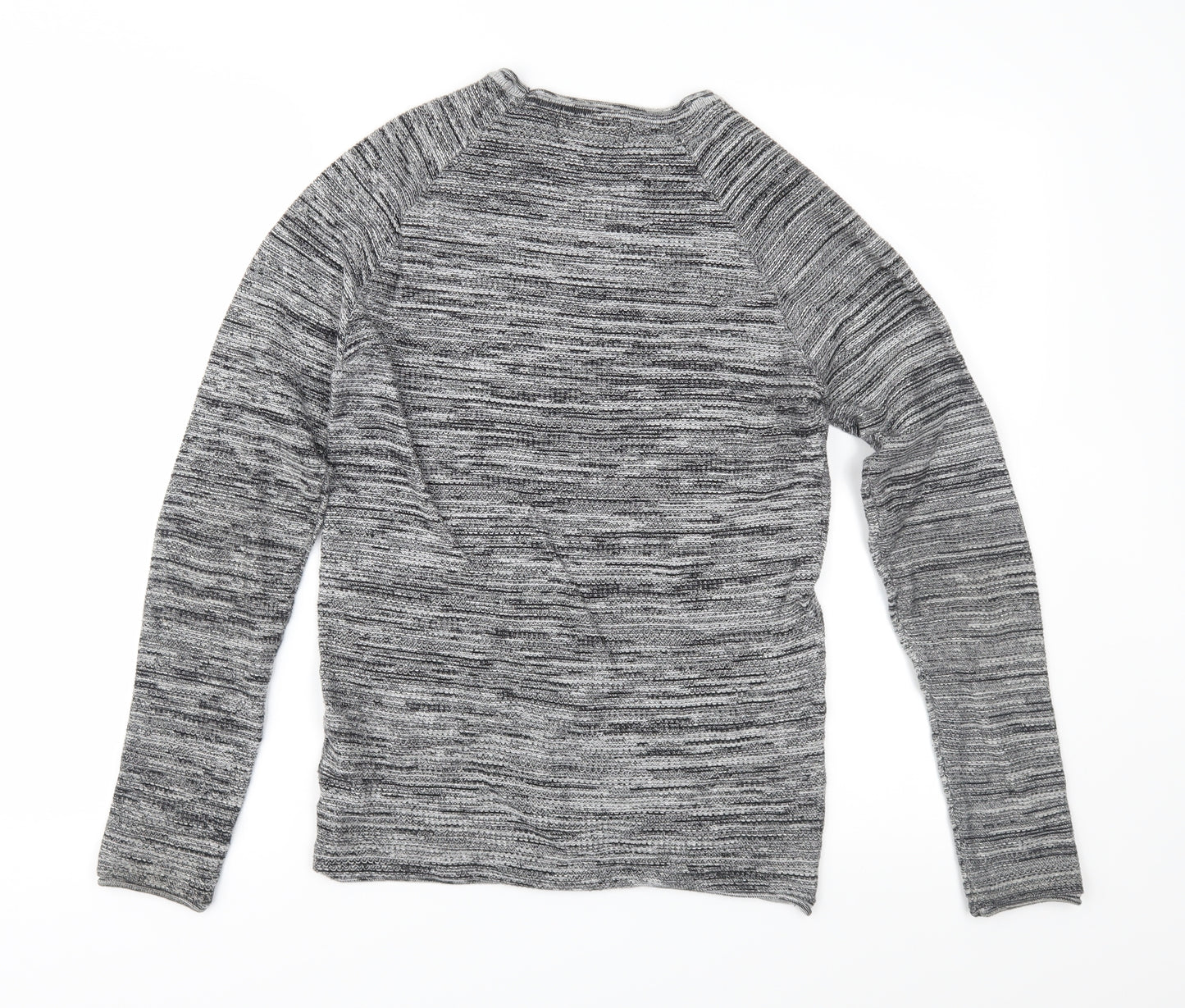 rimark Mens Grey  Knit Pullover Jumper Size S