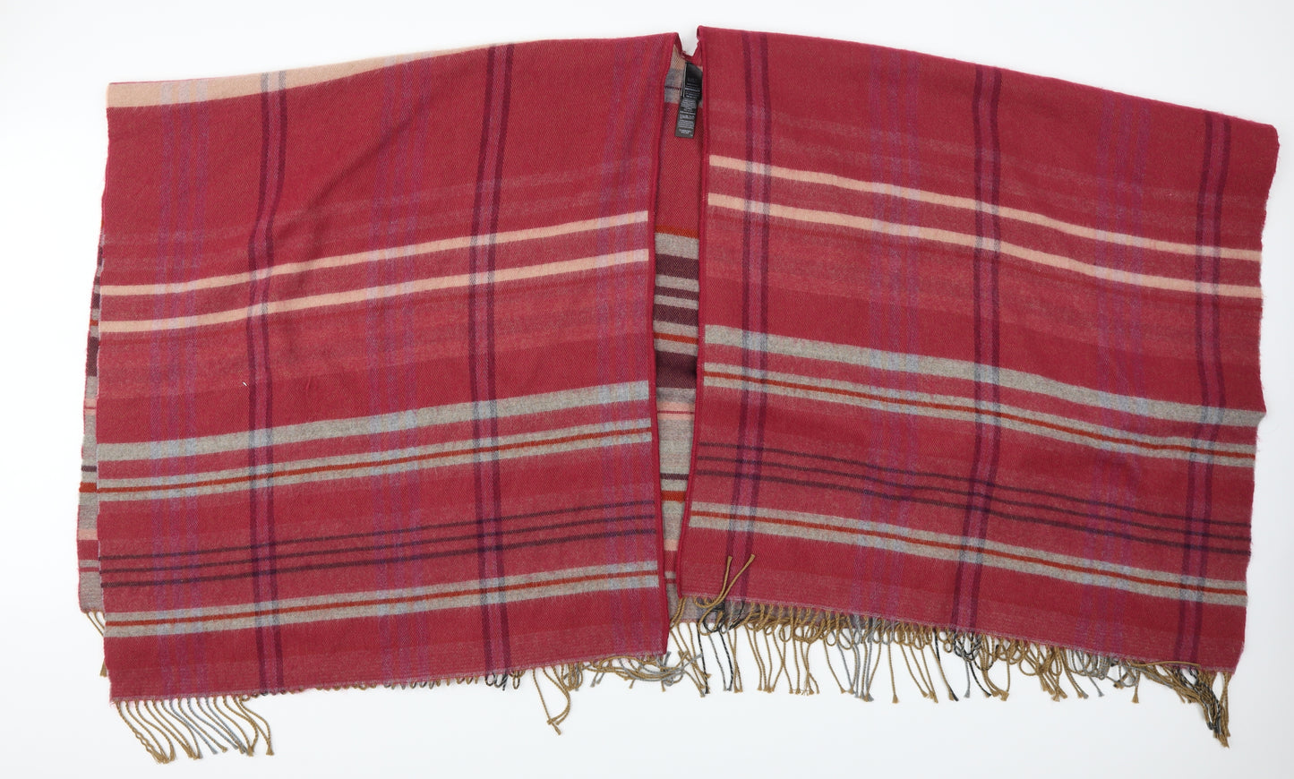Marks and Spencer Womens Pink Check   Shawl/Wrap