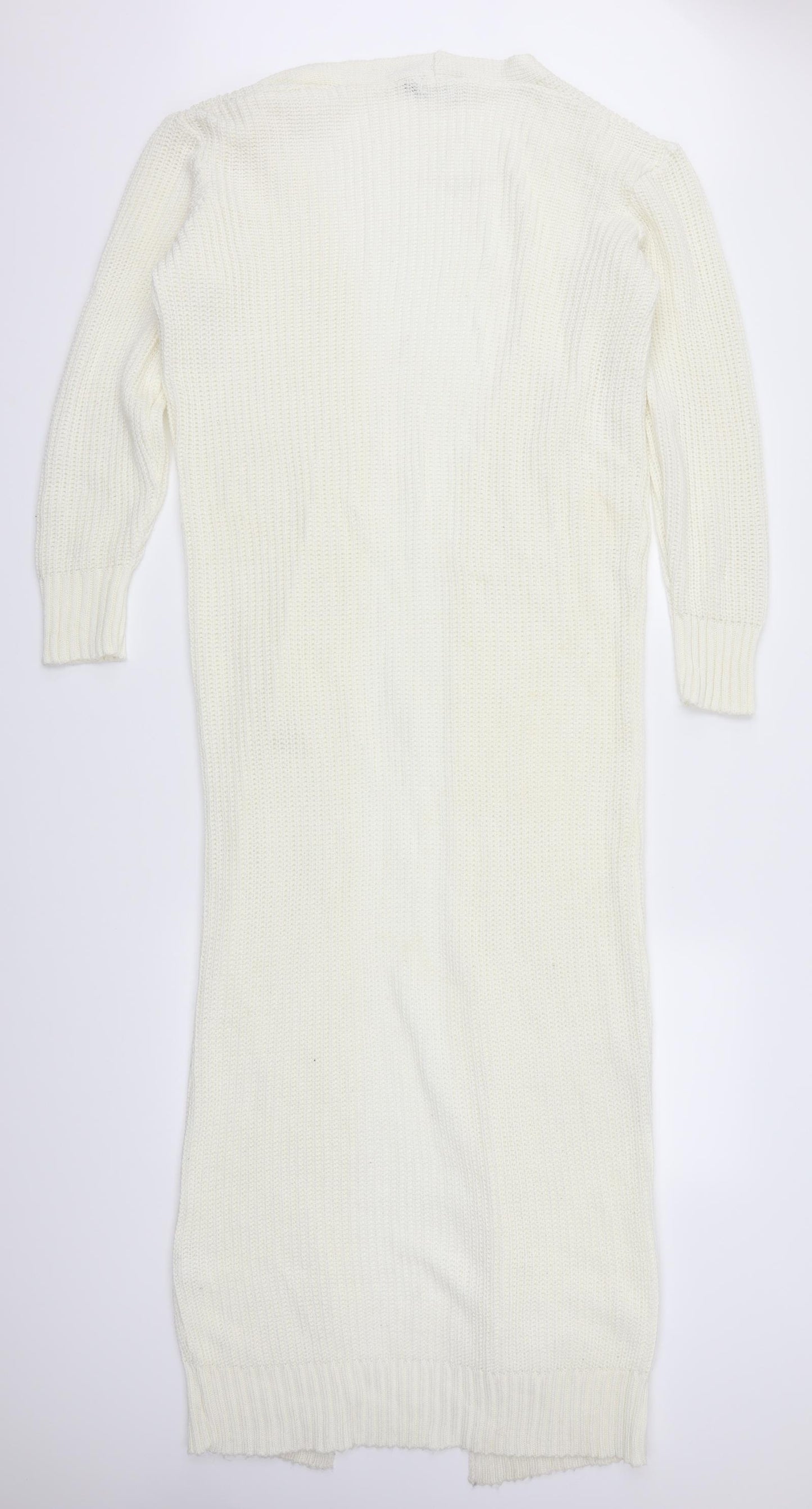 Pretty Little Thing Womens White   Cardigan Jumper Size 8  - Cream