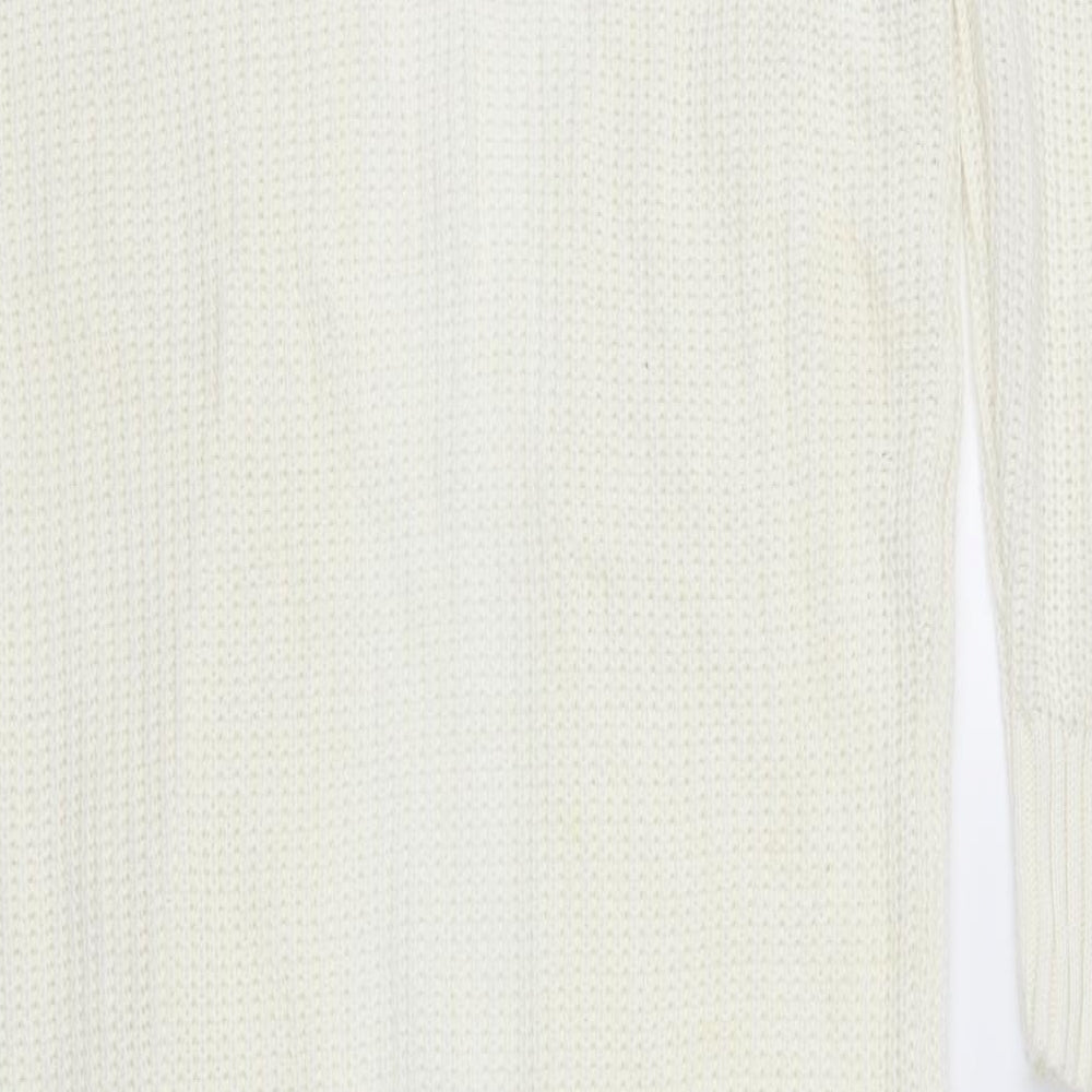 Pretty Little Thing Womens White   Cardigan Jumper Size 8  - Cream