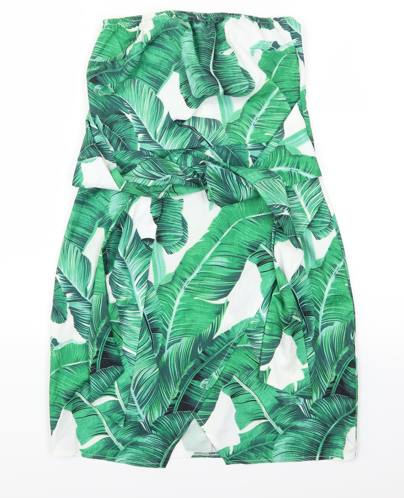 Parisian Womens Grey Floral  Mini  Size 8  - Leaves Print