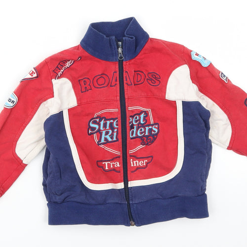 F.lli Campagnolo Boys Red   Full Zip Sweatshirt Size 2 Years  - Street Riders Blue